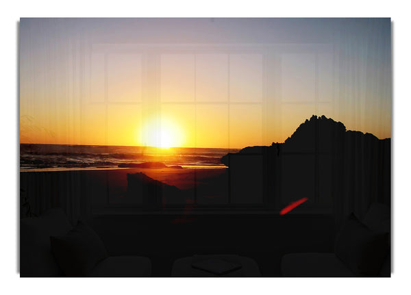 Die Sonne in der Abenddämmerung