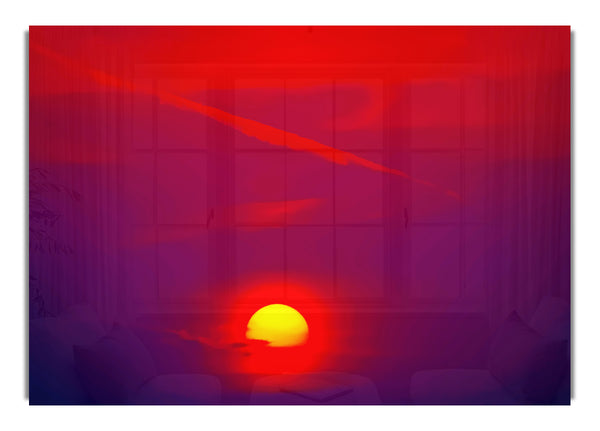 Das Leuchten der roten Sonne