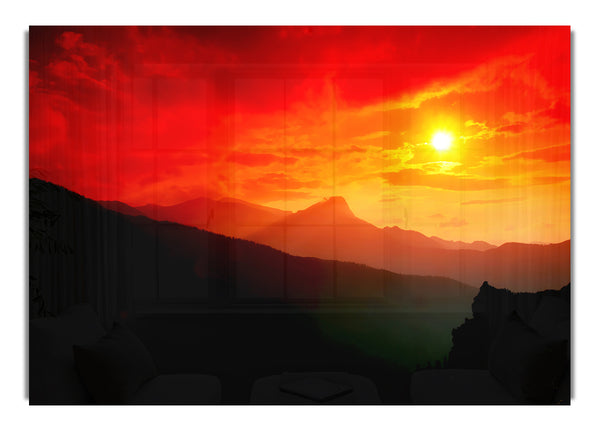 Sonnenbrand in den italienischen Hügeln
