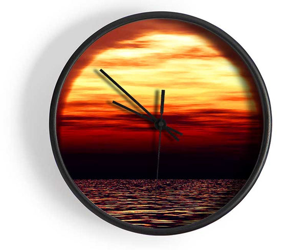 Surreal Ocean Sun Clock - Wallart-Direct UK