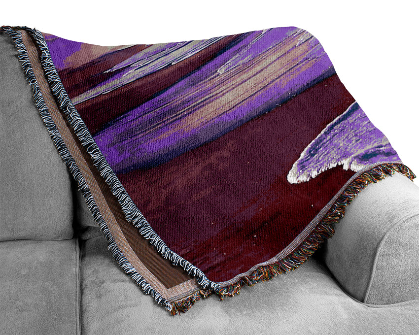 The Morning Oceans Ebb Woven Blanket