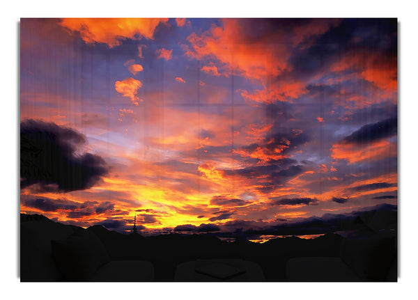 Roter Himmel bei Nacht