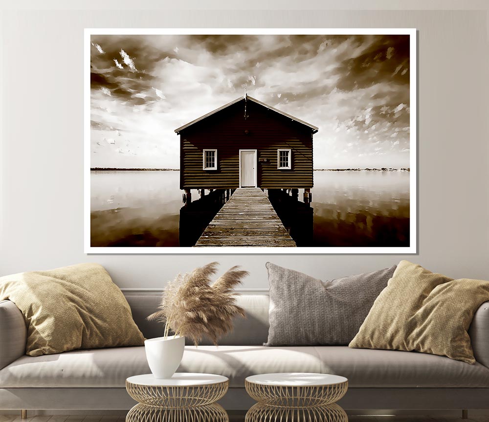 Water House Coco Print Poster Wall Art