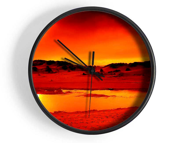 Stunning Ocean Sand Dunes Clock - Wallart-Direct UK