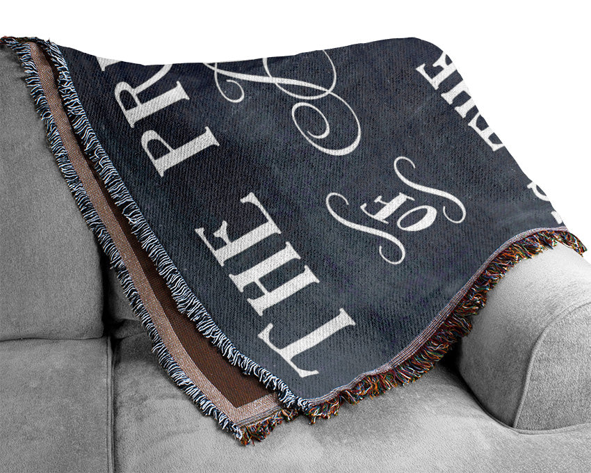 Famous Quote Henry David Thoreau The Price Of Anything Woven Blanket