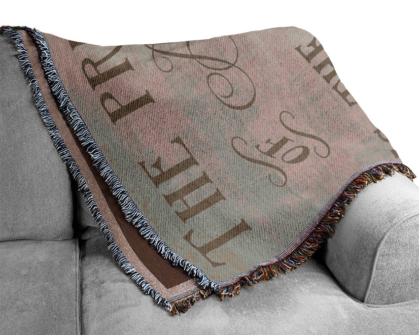 Famous Quote Henry David Thoreau The Price Of Anything Beige Woven Blanket