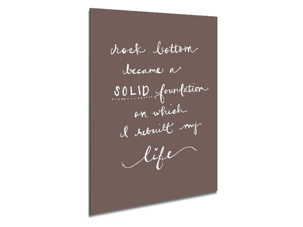 Rock Bottom Beige Metal Print