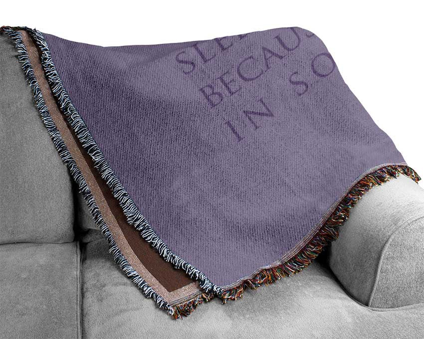 Legends Say Dream Lilac Woven Blanket