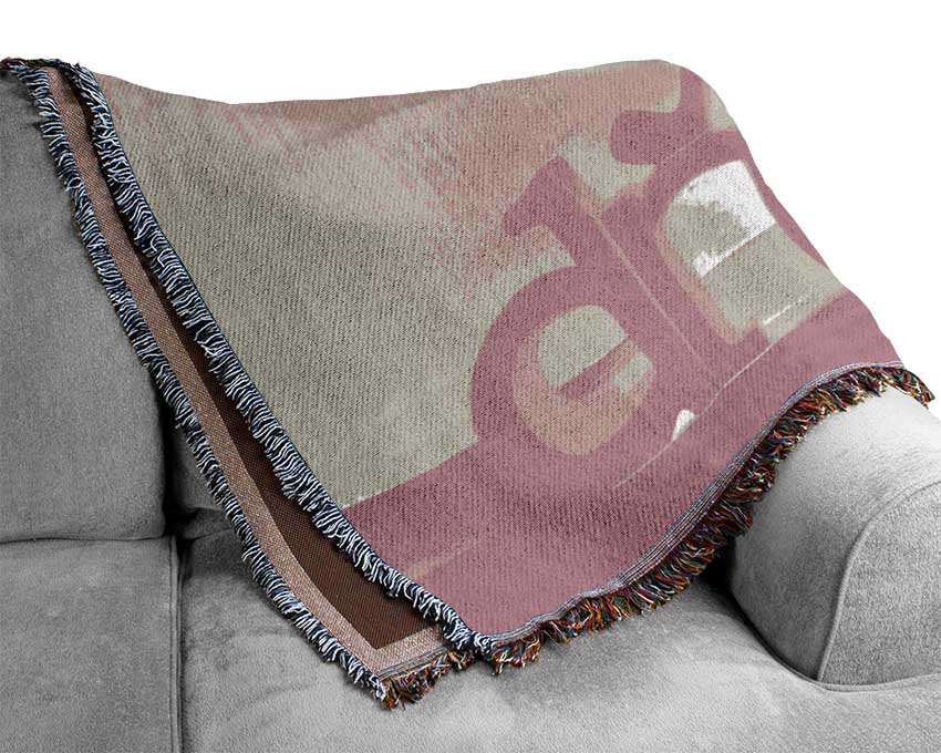 Follow Your Dreams Pink Woven Blanket