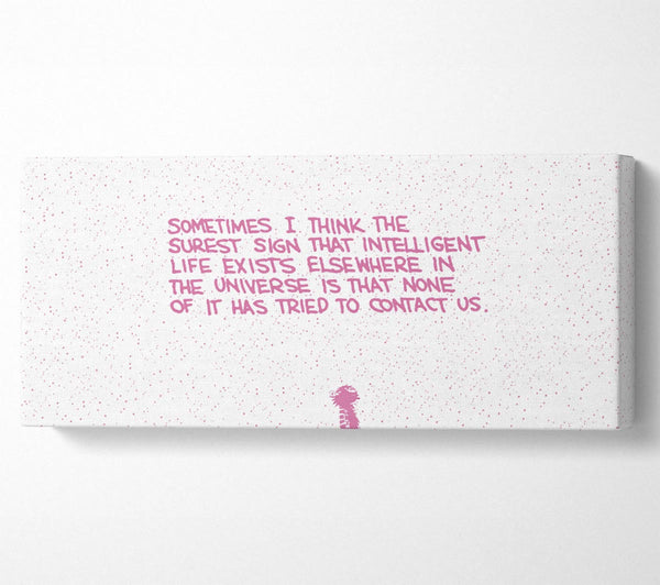 Funny Quote Sometimes I Think The Surest Sign Pink