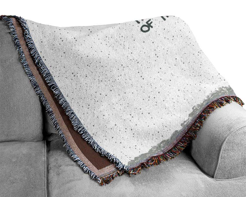 Funny Quote Sometimes I Think The Surest Sign Grey Woven Blanket