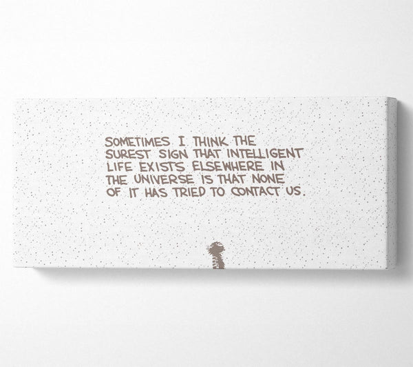 Funny Quote Sometimes I Think The Surest Sign Beige