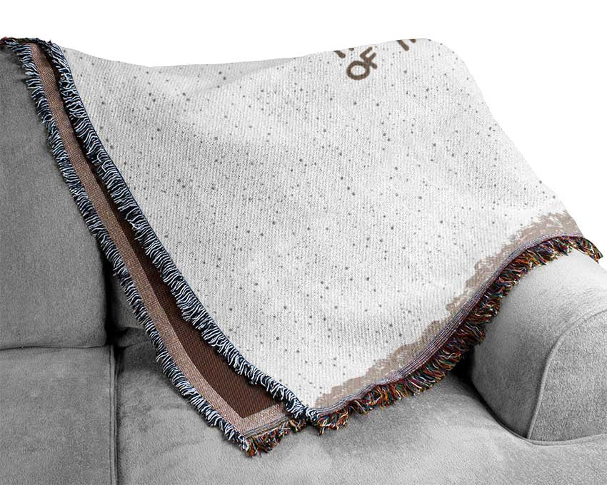 Funny Quote Sometimes I Think The Surest Sign Beige Woven Blanket