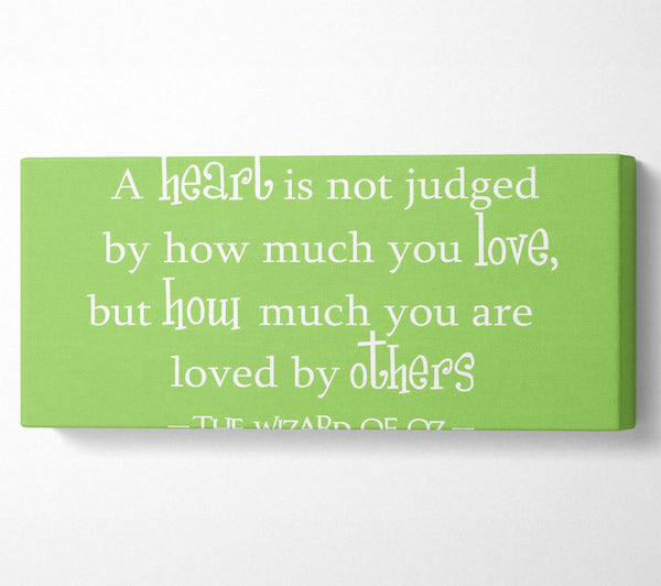 Movie Quote Wizard Of Oz A Heart Is Not Judged Lime Green