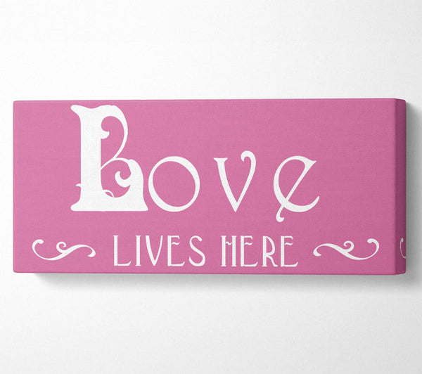 Liebeszitat Liebe lebt hier Vines Pink