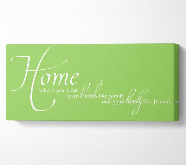 Family Quote Home Family Friends Lime Green