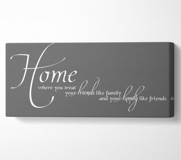 Family Quote Home Family Friends Grey