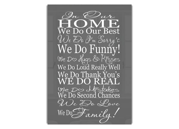 Bei uns zu Hause machen wir Family Grey