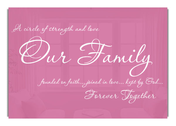 Unsere Familie für immer vereint Pink