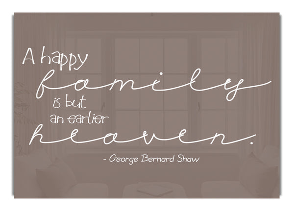 George Bernard Shaw A Happy Family Beige