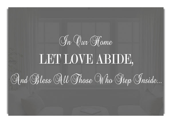 In unserem Zuhause lass die Liebe bleiben – Grau