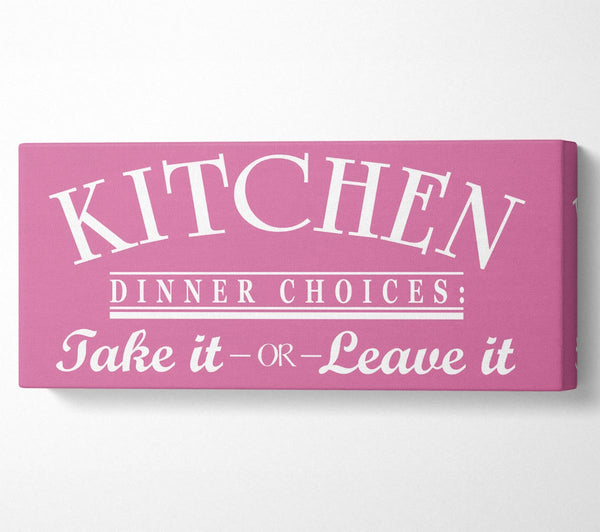 Küche Zitat Abendessen Entscheidungen Pink