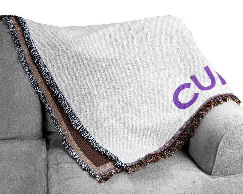 Kitchen Quote Keep Calm Bake Cupcakes Woven Blanket
