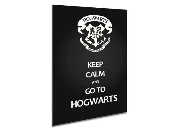 Keep Calm Hogwarts Metal Print