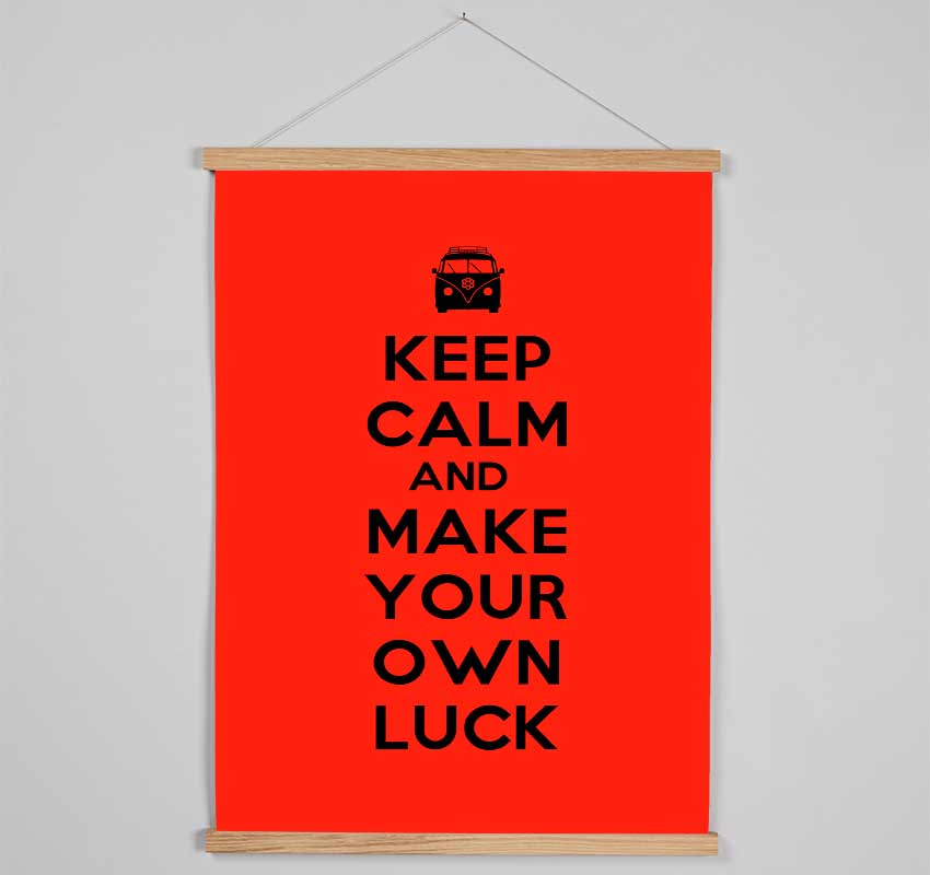 Keep Calm Luck Hanging Poster - Wallart-Direct UK