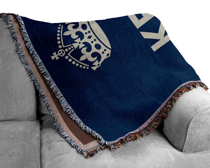 Kitchen Quote Keep Calm And Drink Moe¨t Woven Blanket
