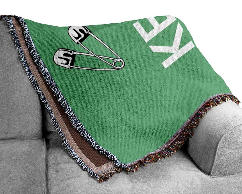 Keep Calm Its A Baby Girl Woven Blanket