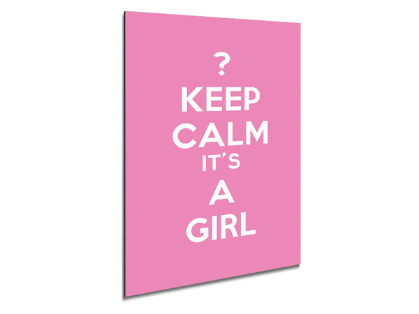 Kinderzimmer Zitat Keep Calm Girl Pink