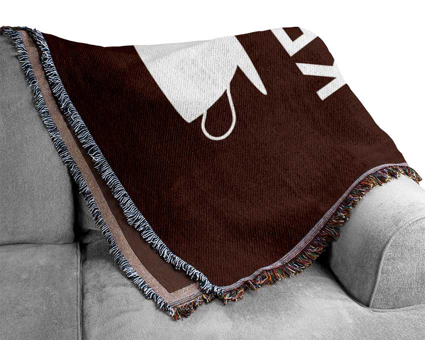 Keep Calm Get High Woven Blanket
