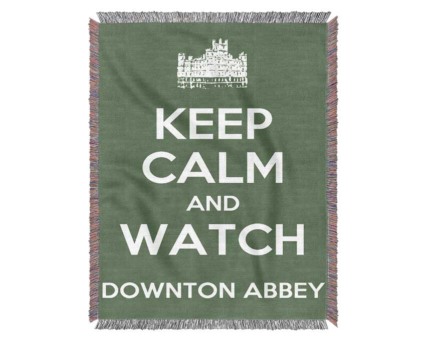 Keep Calm Downton Abbey Woven Blanket
