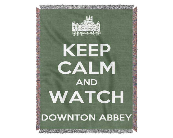 Keep Calm Downton Abbey Woven Blanket