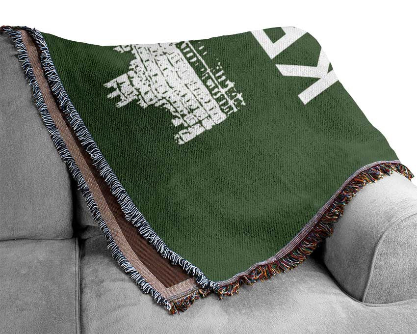 Keep Calm Downton Abbey Woven Blanket