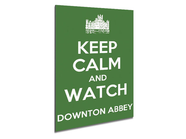 Keep Calm Downton Abbey Metal Print