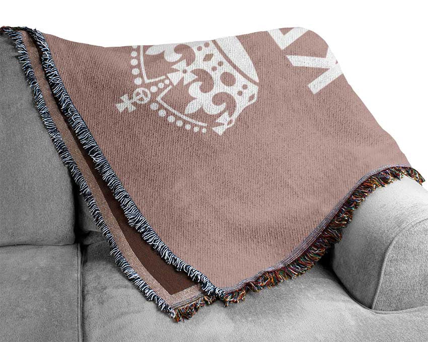 Keep Calm Fun Pink Woven Blanket