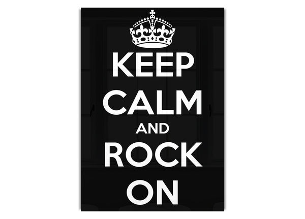 Bleib ruhig und rocke weiter