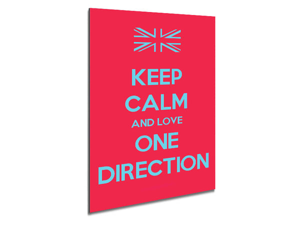 Keep Calm One Direction Metal Print