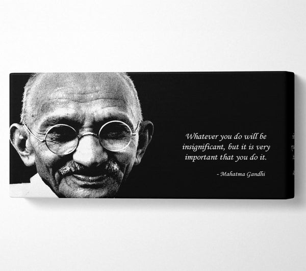 Motivationszitat Gandhi Tu es