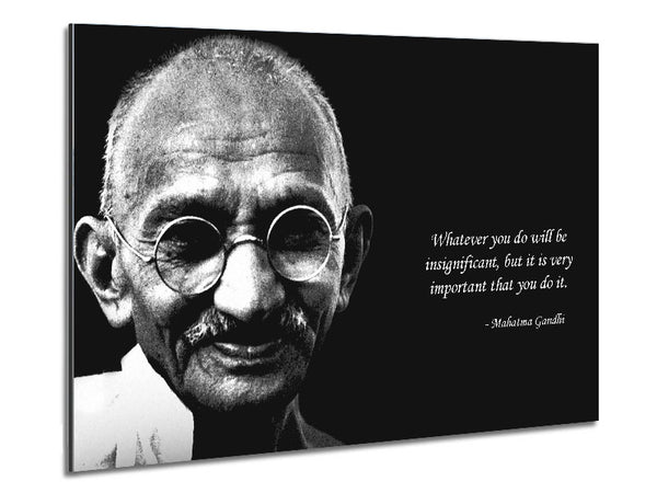 Motivationszitat Gandhi Tu es