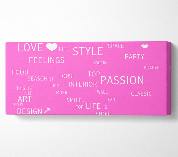Liebeszitat Liebesleben Vivid Pink