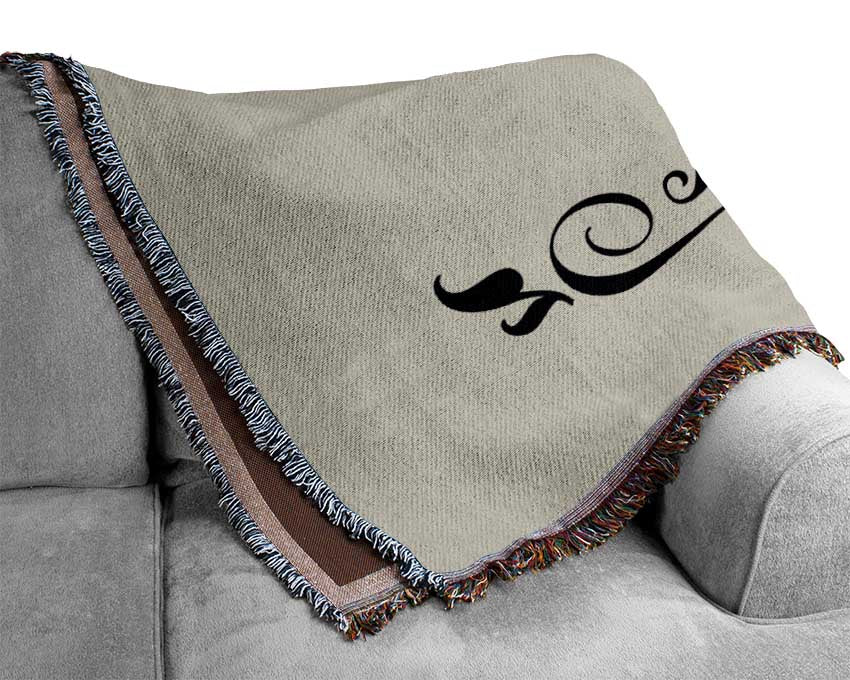 Love Quote Forever With You Grey Woven Blanket