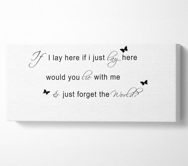 Music Quote If I Lay Here Snow Patrol 2 White