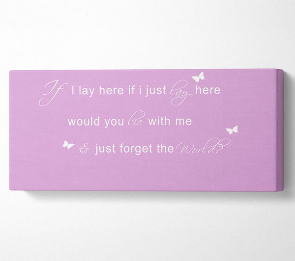 Music Quote If I Lay Here Snow Patrol 2 Pink