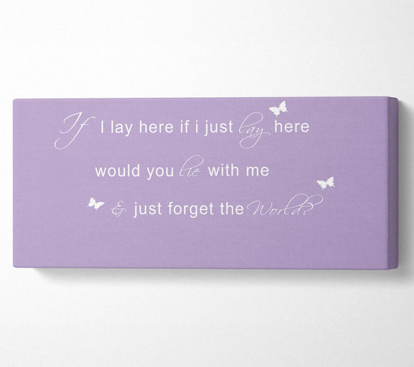 Music Quote If I Lay Here Snow Patrol 2 Lilac