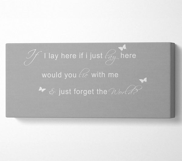 Music Quote If I Lay Here Snow Patrol 2 Grey White