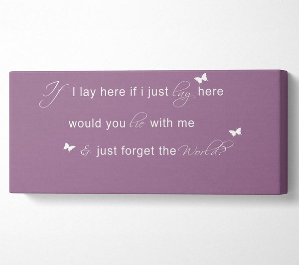 Music Quote If I Lay Here Snow Patrol 2 Dusty Pink