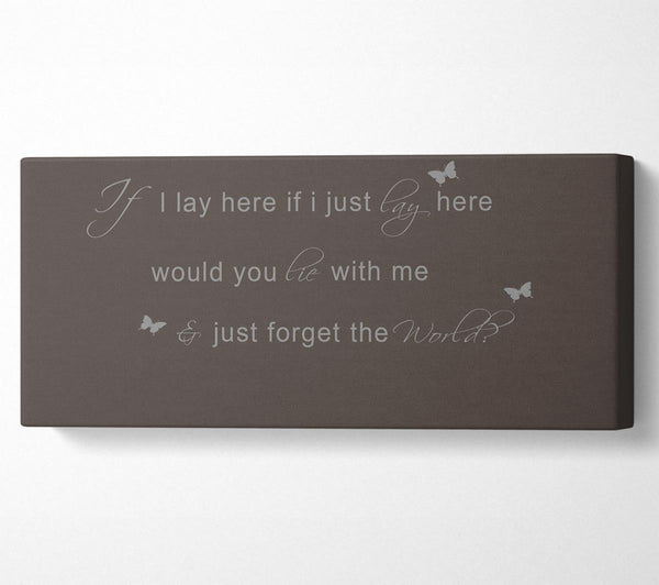 Music Quote If I Lay Here Snow Patrol 2 Chocolate